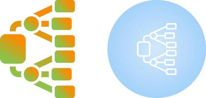 Network Diagram Vector Icon