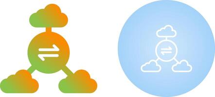 multi-nube vector icono