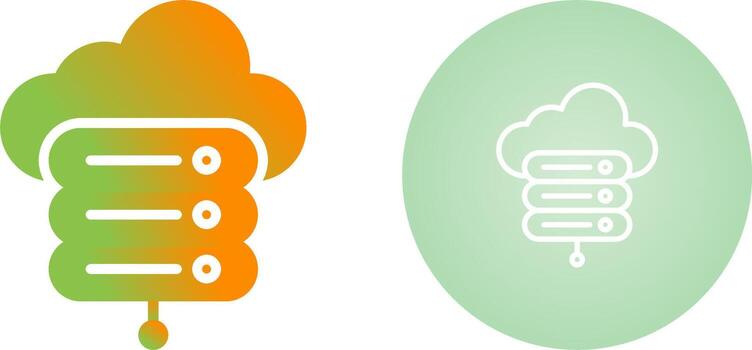 Cloud Storage Vector Icon