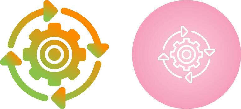 continuo integración vector icono