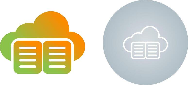 Cloud Training Vector Icon