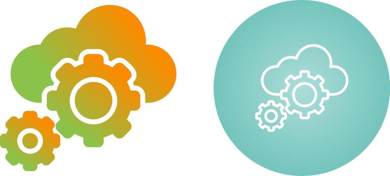 Cloud Orchestration Vector Icon