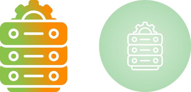 Data Center Maintenance Vector Icon