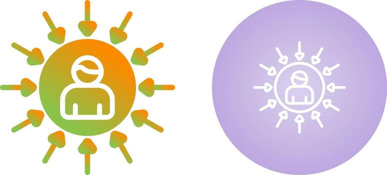 User Centered Design Vector Icon