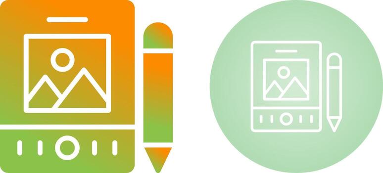 Pen Tablet Vector Icon