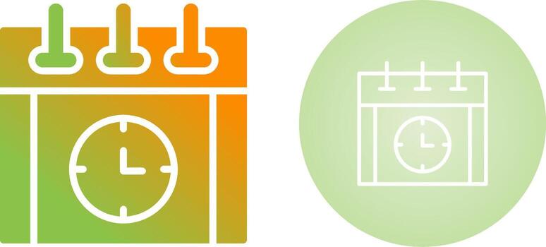 icono de vector de fecha límite