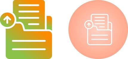 Document Upload Vector Icon