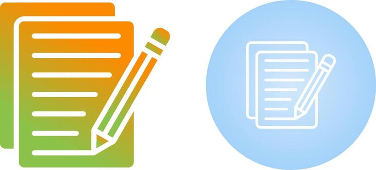 Document Edit Vector Icon