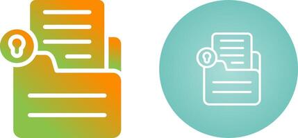 Document Lock Vector Icon