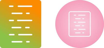 Document Align Center Vector Icon