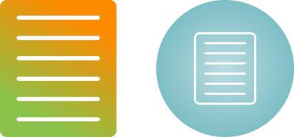 Document Align Justify Vector Icon