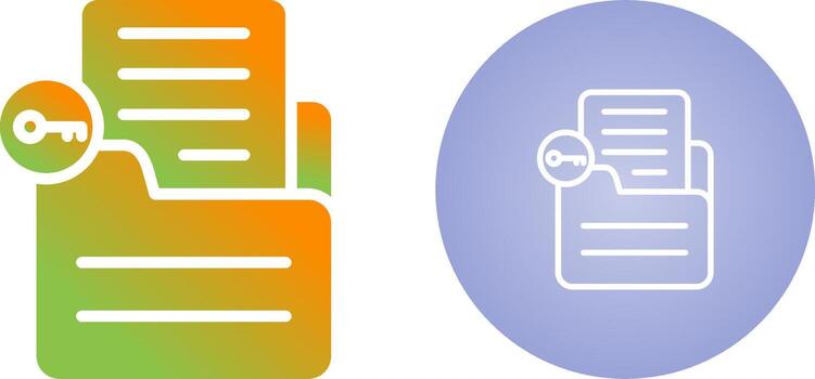 Document Unlock Vector Icon