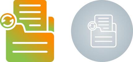 Document Sync Vector Icon