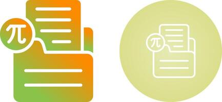 Document Insert Formula Vector Icon