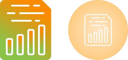 Document Insert Chart Vector Icon