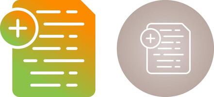 Document Insert Icon Vector Icon