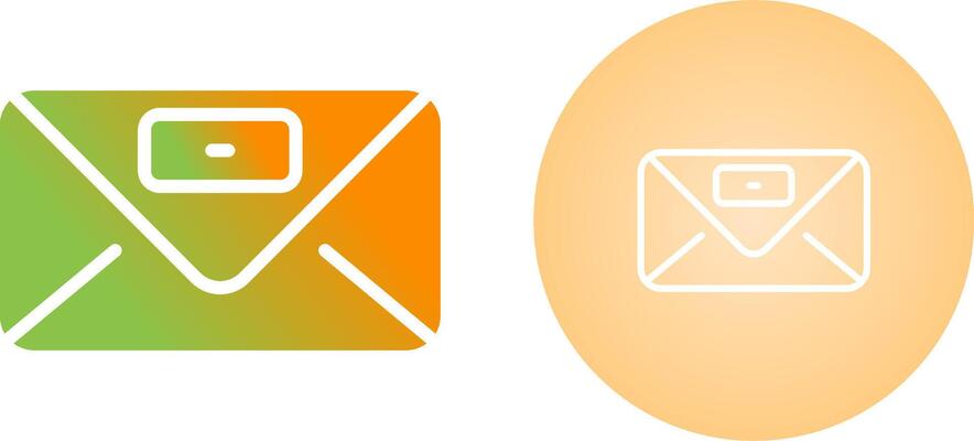 Envelope with stamp Vector Icon