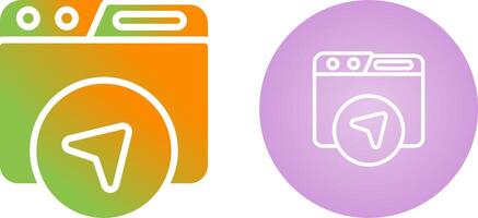 Website Navigation Vector Icon