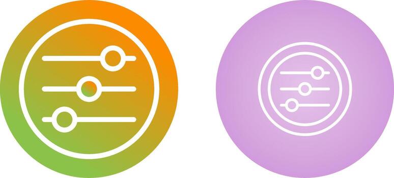 ajustes deslizadores vector icono