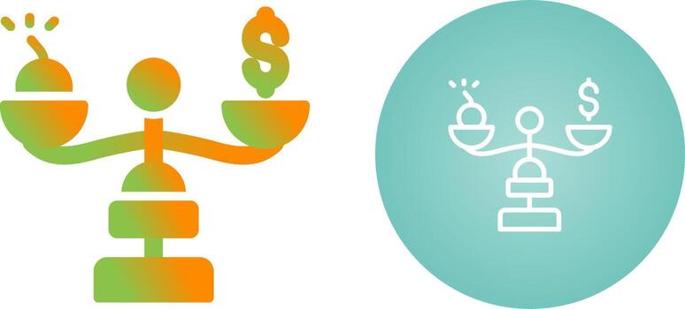 icono de vector de deuda