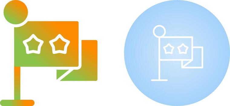 icono de vector de bandera