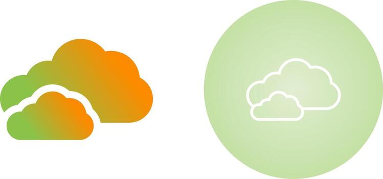 icono de vector de nube