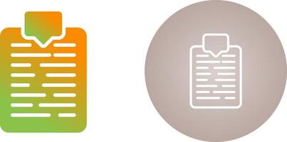 documento etiquetado vector icono