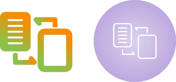 Document Migration Vector Icon