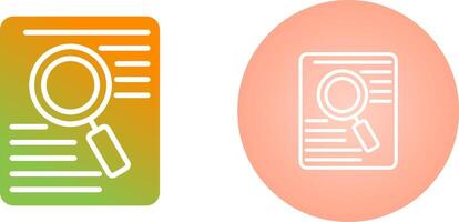 Document Search Vector Icon