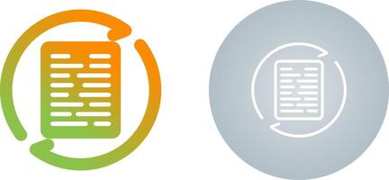 Document Synchronization Vector Icon