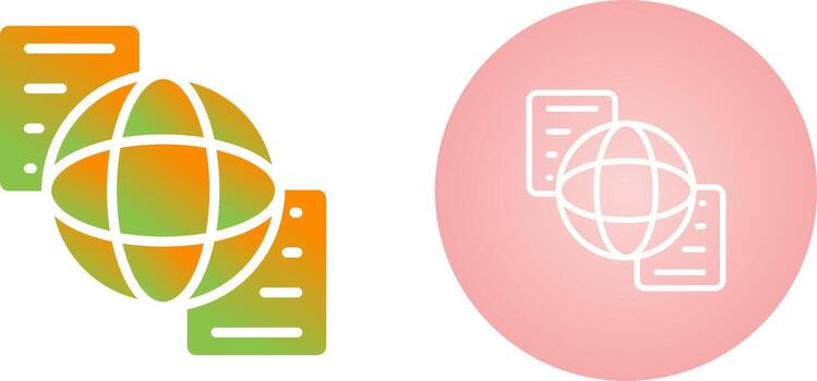 documento compartiendo vector icono