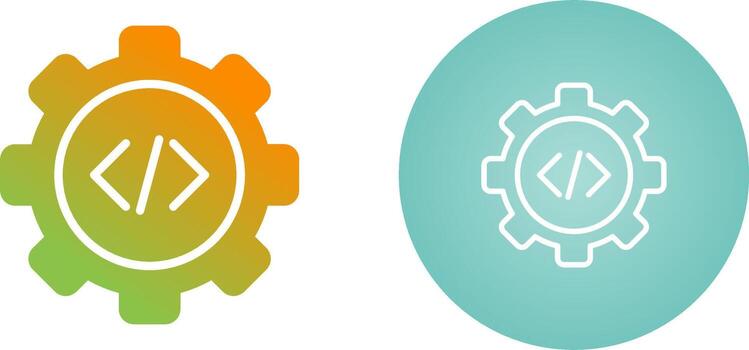 icono de vector de codificación