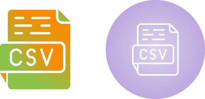 CSV Vector Icon