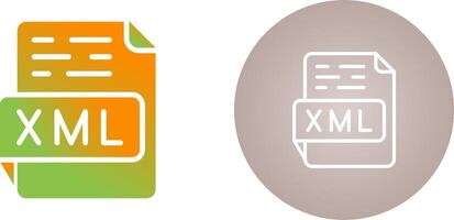 XML Vector Icon