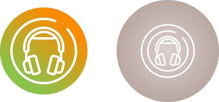 Headphones Circle Vector Icon