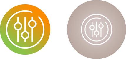 Audio Equalizer Circle Vector Icon