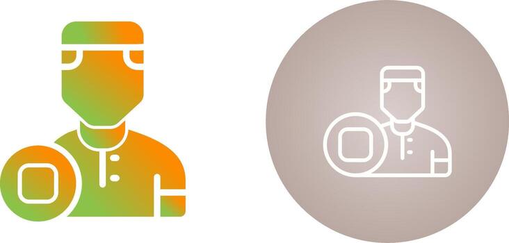 usuario detener vector icono