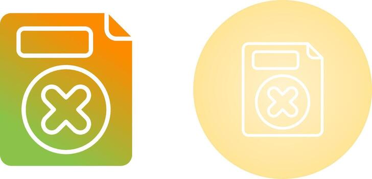 Eliminar botón vector icono