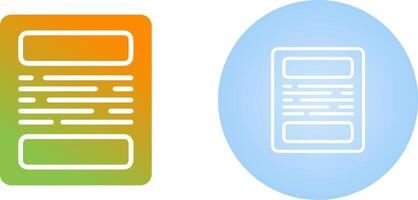 Document Vector Icon