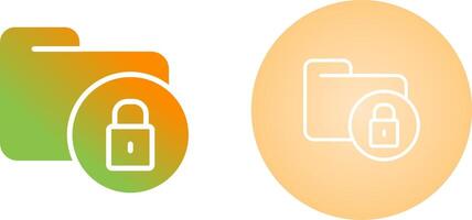 Secure Folder Vector Icon