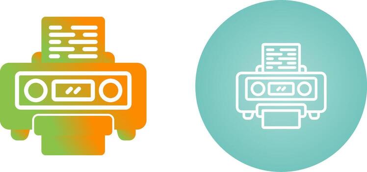 icono de vector de impresora