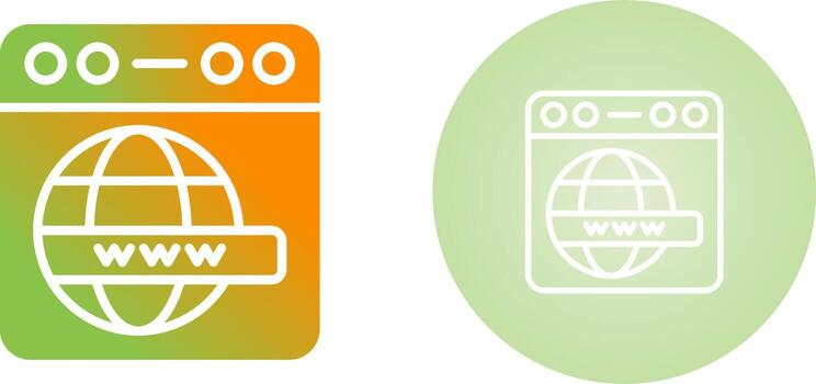 icono de vector de navegador