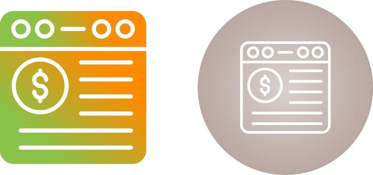 icono de vector de navegador