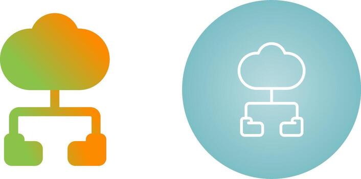 Cloud Computing Vector Icon
