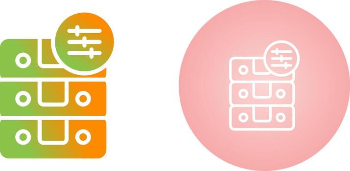 icono de vector de base de datos