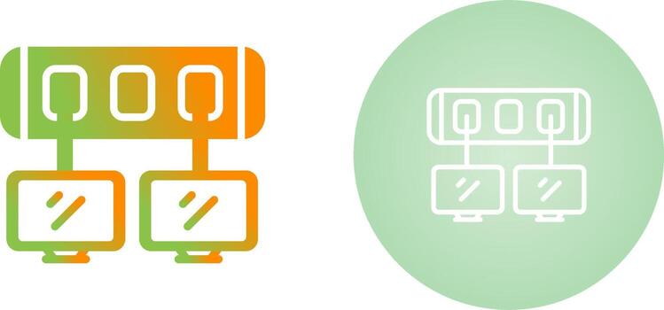 icono de vector de interruptor de red