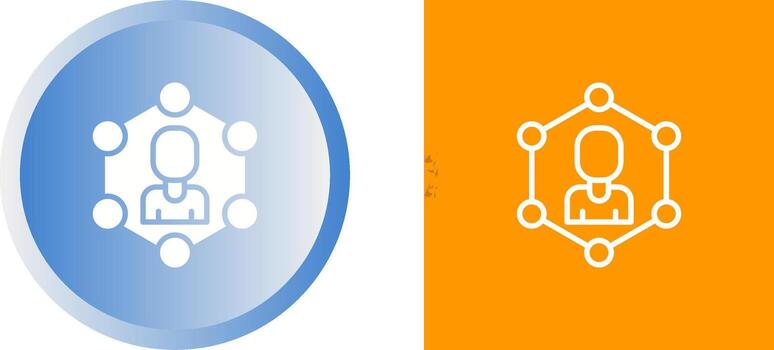 red segmentación vector icono