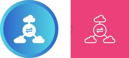 Multi-Cloud Vector Icon
