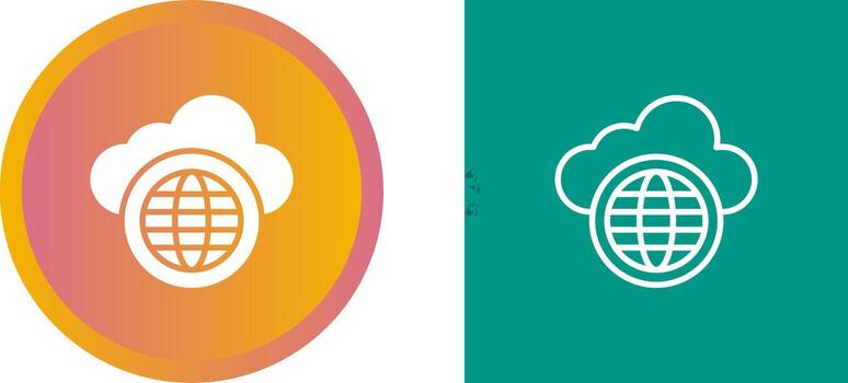 Cloud Network Vector Icon