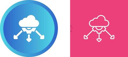 Network Load Balancing Vector Icon